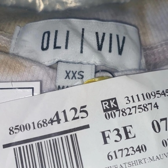 LAST CHANCE!  OLI Viv Size XXS Sweatshirt Nordstrom Parker Tie Dye Cropped - Picture 4 of 6